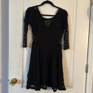 comfy cozy little black dress